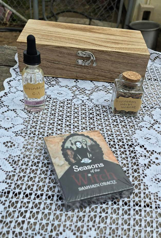 Divination Kit with Seasons of The Witch Oracle Deck